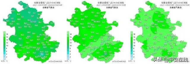 安徽最近7天天气，晴雨交替，气温起伏需留意